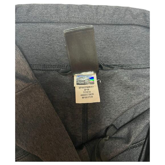 The North Face Leggings Womens S Ankle Pants Logo Stretch Pull On Yoga Gray - Picture 6 of 11